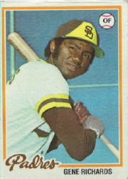 1978 Topps Baseball Cards      292     Gene Richards